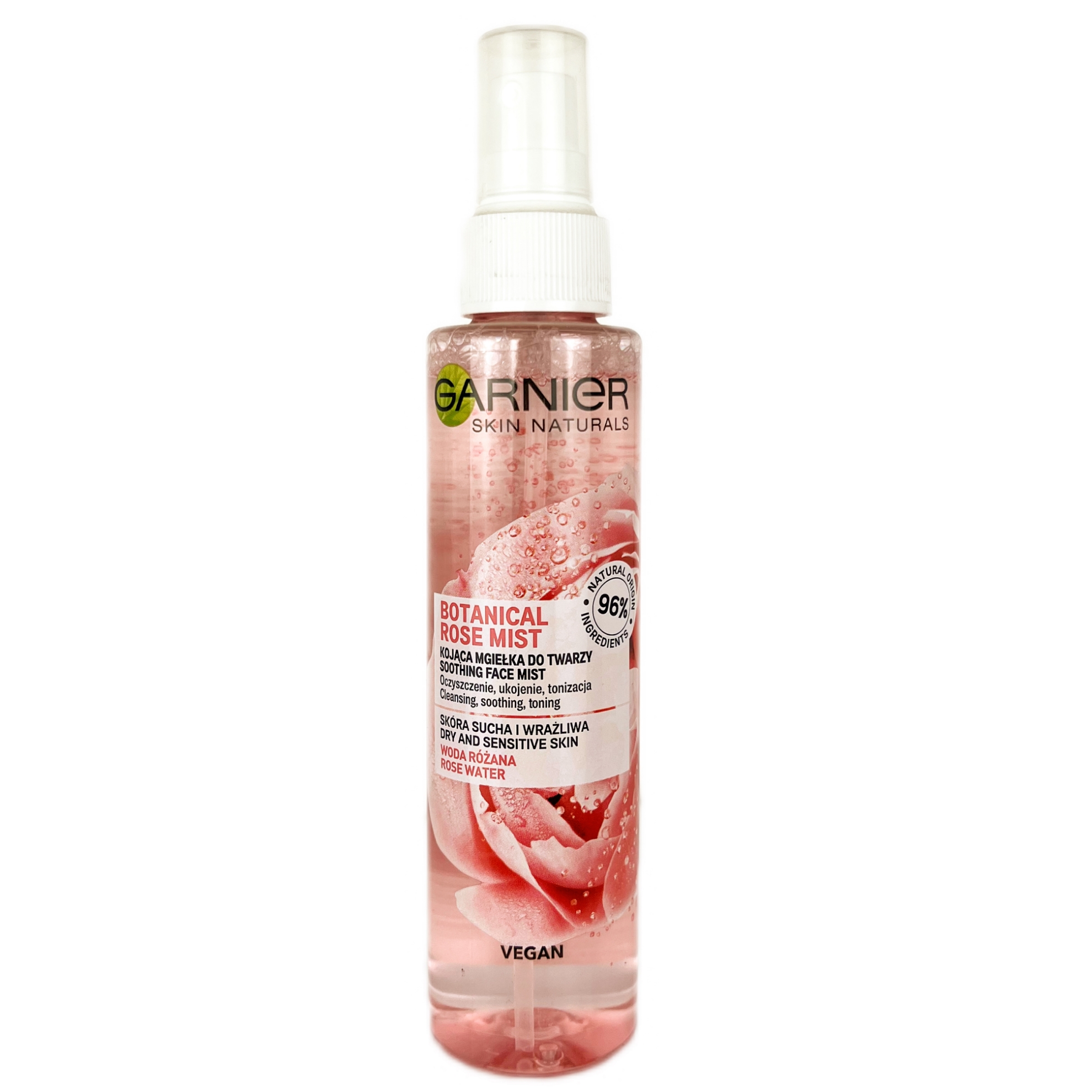 تصویر  اسپری آبرسان صورت گل رز پوست خشک و حساس گارنیر Garnier Skin Naturals Botanical Rose Mist